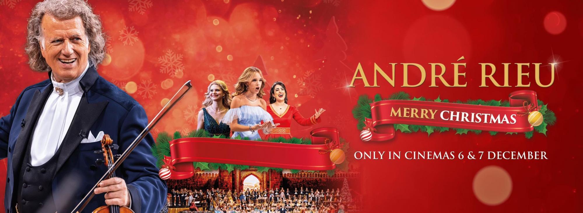 Andre Rieus 2025 Christmas Concert Merry Chrtistmas banner 2